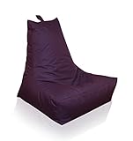 Mesana XXL Lounge-Sessel, ca. 100x90x80 cm, Sitzsack für Outdoor & Indoor, wasserabweisend, viele verschiedene Farben, lila