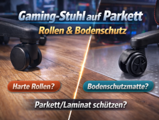 Gaming-Stuhl auf Parkett/Laminat – Rollen & Bodenschutz