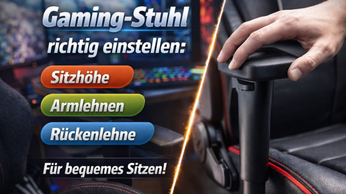 Gaming Stuhl einstellen